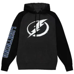 Mitchell & Ness Hoodies & Sweatshirts-Distressed Logo Hoody Tampa Bay Lightning