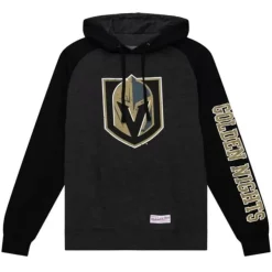 Mitchell & Ness Hoodies & Sweatshirts-Distressed Logo Hoody Vegas Golden Knights