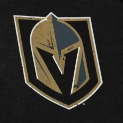 Mitchell & Ness Hoodies & Sweatshirts-Distressed Logo Hoody Vegas Golden Knights