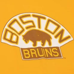 Mitchell & Ness T-Shirts & Tops-Distressed Logo Tee Boston Bruins