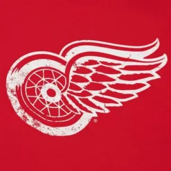 Mitchell & Ness T-Shirts & Tops-Distressed Logo Tee Detroit Red Wings