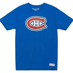 Mitchell & Ness T-Shirts & Tops-Distressed Logo Tee Montreal Canadiens