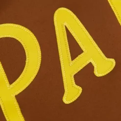 Mitchell & Ness Jackets & Outerwear-Double Clutch Lightweight Satin Jacket San Diego Padres