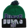 Mitchell & Ness Knit-Double Take Pom Knit Hwc Milwaukee Bucks
