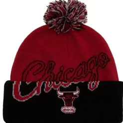 Mitchell & Ness Knit-Double Take Pom Knit Hwc Chicago Bulls