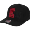 Mitchell & Ness Snapback-Double Triple Classic Red Snapback Los Angeles Clippers