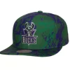 Mitchell & Ness Snapback-Down For All Snapback Hwc Milwaukee Bucks