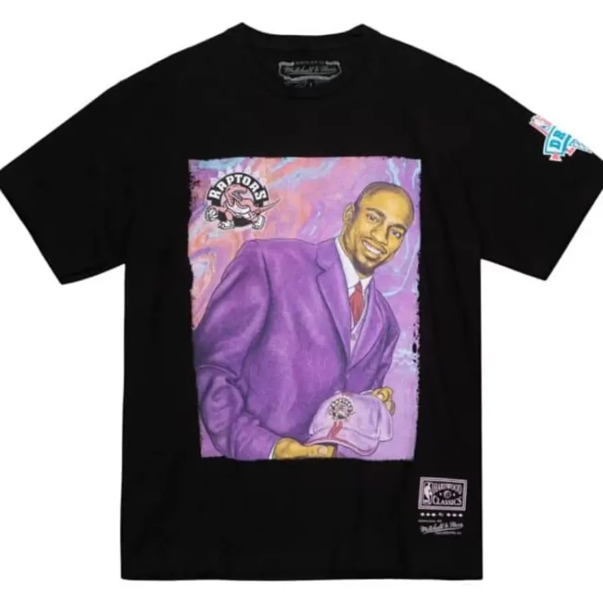 Mitchell & Ness T-Shirts & Tops-Draft Day Colorwash Tee Toronto Raptors Vince Carter