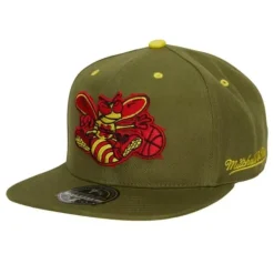 Mitchell & Ness Fitted-Dusty Olive Fitted Hwc Charlotte Hornets