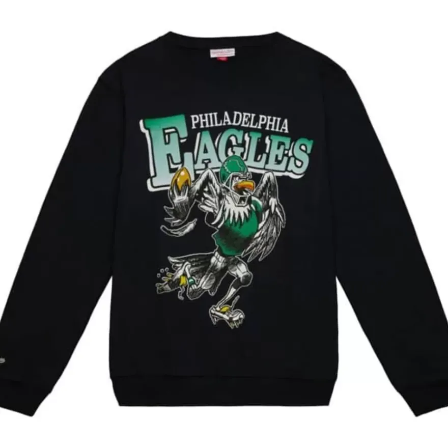 Mitchell & Ness Hoodies & Sweatshirts-Eagles Crew Philadelphia Eagles