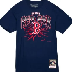 Mitchell & Ness T-Shirts & Tops-Earthquake Tee Boston Red Sox