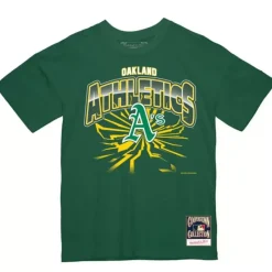 Mitchell & Ness T-Shirts & Tops-Earthquake Tee Oakland Athletics