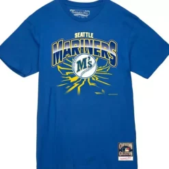 Mitchell & Ness T-Shirts & Tops-Earthquake Tee Seattle Mariners
