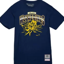 Mitchell & Ness T-Shirts & Tops-Earthquake Tee University Of Michigan