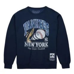 Mitchell & Ness Hoodies & Sweatshirts-Easy Cool Crewneck Sweatshirt New York Yankees