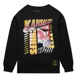 Mitchell & Ness Hoodies & Sweatshirts-Easy Cool Crewneck Sweatshirt Kansas City Chiefs
