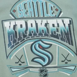 Mitchell & Ness Hoodies & Sweatshirts-Easy Cool Crewneck Sweatshirt Seattle Kraken