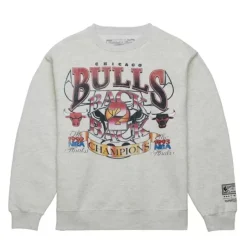Mitchell & Ness Hoodies & Sweatshirts-Easy Cool Crewneck Sweatshirt Chicago Bulls