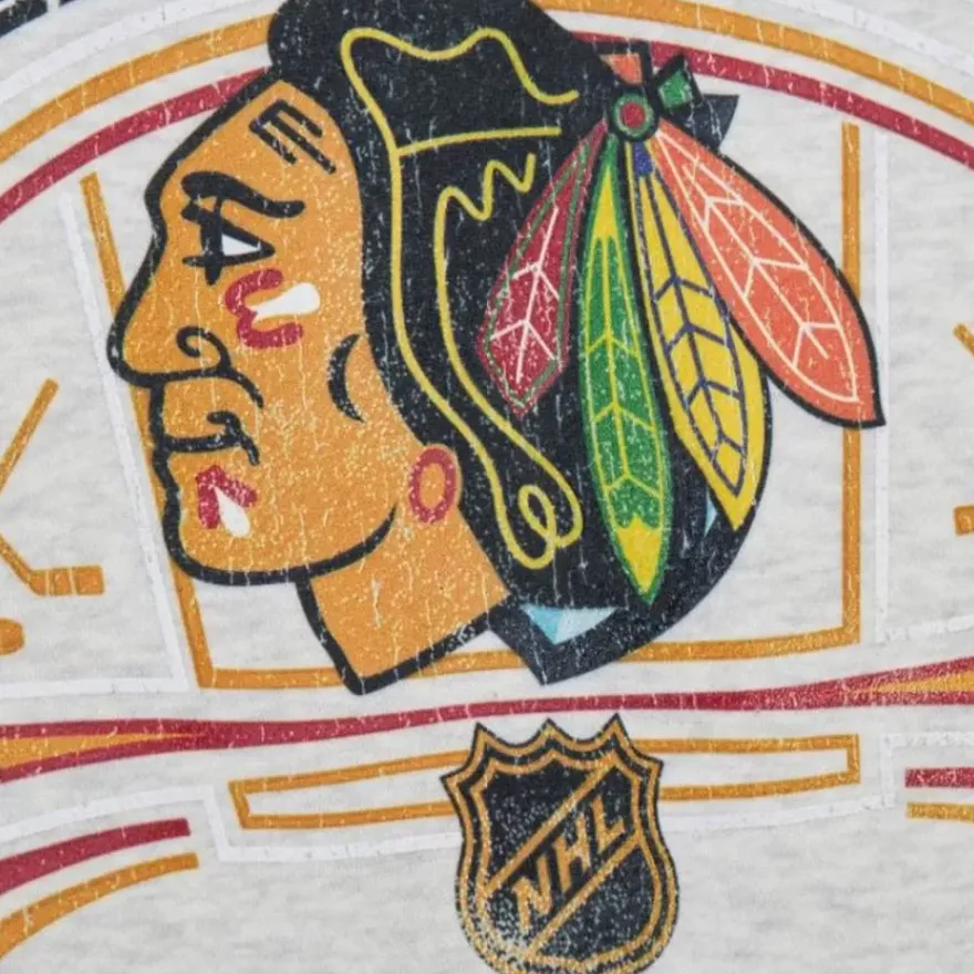 Mitchell & Ness Hoodies & Sweatshirts-Easy Cool Crewneck Sweatshirt Chicago Blackhawks