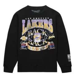 Mitchell & Ness Hoodies & Sweatshirts-Easy Cool Crewneck Sweatshirt Los Angeles Lakers