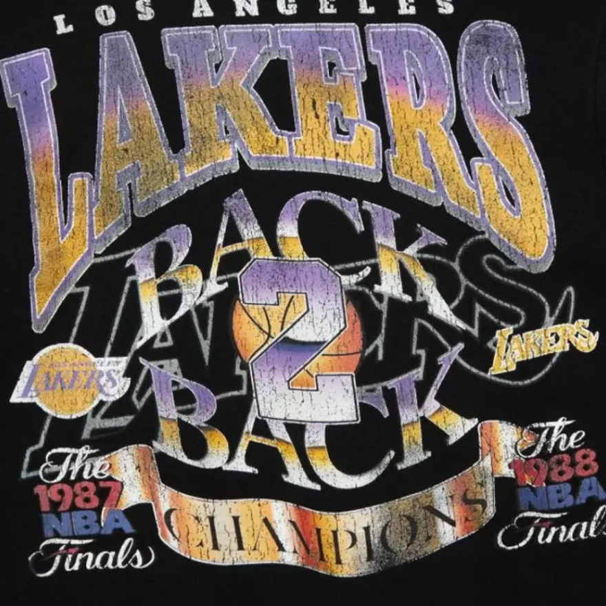 Mitchell & Ness Hoodies & Sweatshirts-Easy Cool Crewneck Sweatshirt Los Angeles Lakers