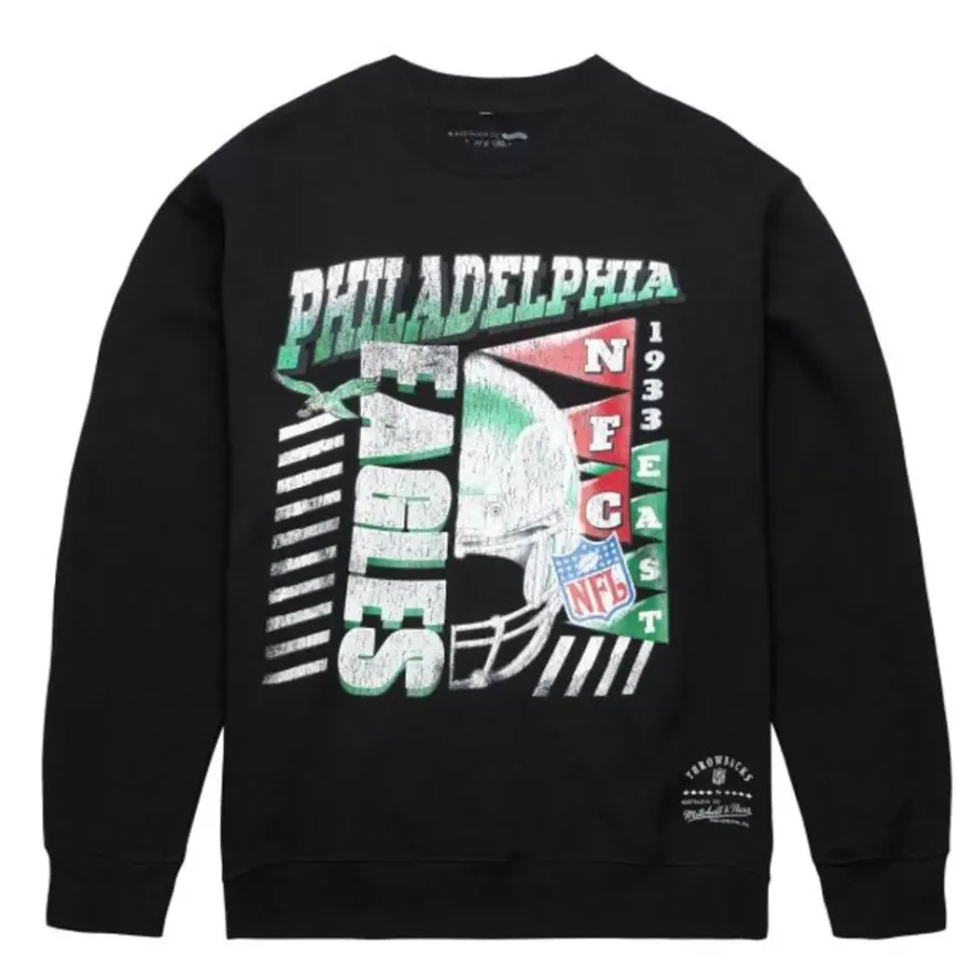 Mitchell & Ness Hoodies & Sweatshirts-Easy Cool Crewneck Sweatshirt Philadelphia Eagles