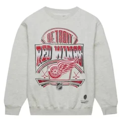 Mitchell & Ness Hoodies & Sweatshirts-Easy Cool Crewneck Sweatshirt Detroit Red Wings