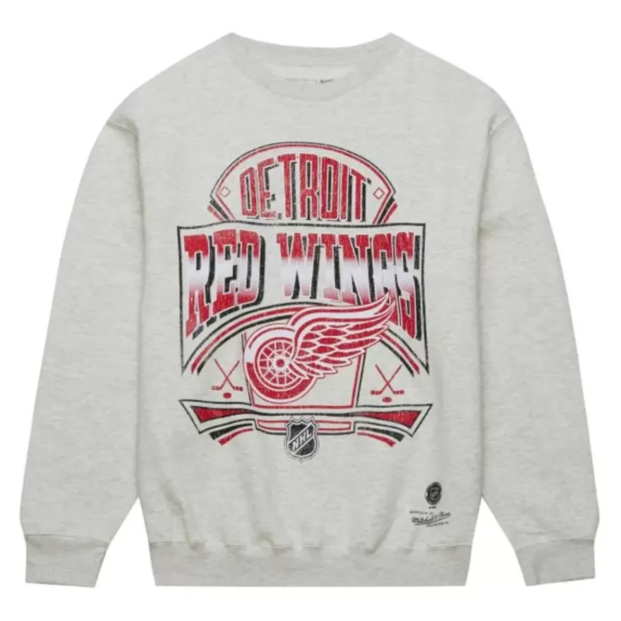 Mitchell & Ness Hoodies & Sweatshirts-Easy Cool Crewneck Sweatshirt Detroit Red Wings