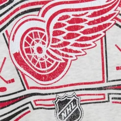 Mitchell & Ness Hoodies & Sweatshirts-Easy Cool Crewneck Sweatshirt Detroit Red Wings