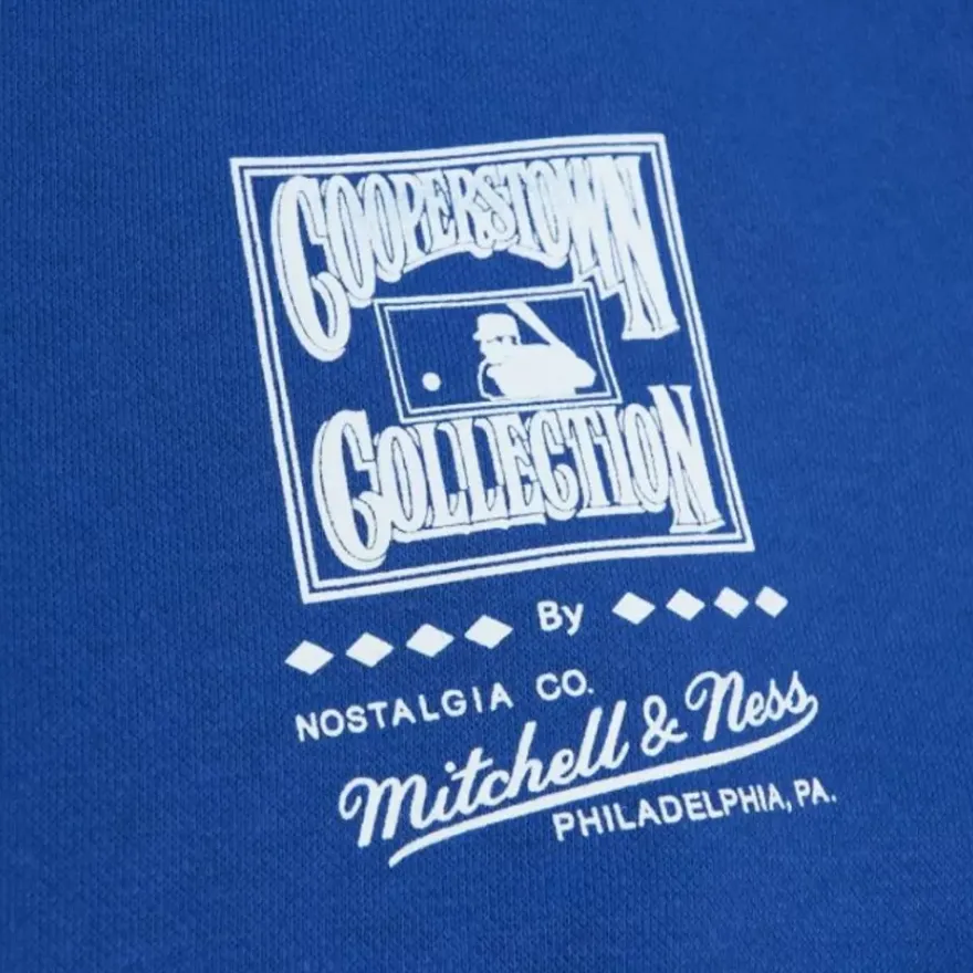 Mitchell & Ness Hoodies & Sweatshirts-Emblem Crew Los Angeles Dodgers Fernando Valenzuela