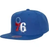 Mitchell & Ness Snapback-Embroidery Glitch Snapback Philadelphia 76Ers