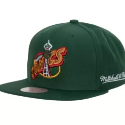 Mitchell & Ness Snapback-English Dropback Snapback Hwc Seattle Supersonics