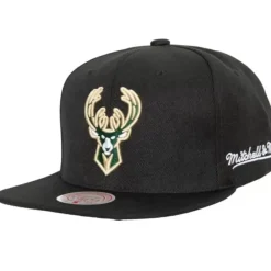 Mitchell & Ness Snapback-English Dropback Snapback Milwaukee Bucks