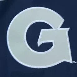 Mitchell & Ness Jackets & Outerwear-Exploded Logo Warm Up Jacket Georgetown University