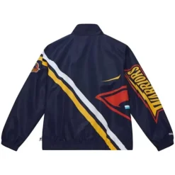 Mitchell & Ness Jackets & Outerwear-Exploded Logo Warm Up Jacket Golden State Warriors