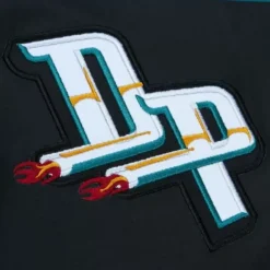 Mitchell & Ness Jackets & Outerwear-Exploded Logo Warm Up Jacket Detroit Pistons