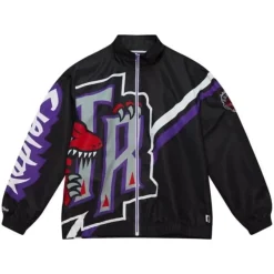 Mitchell & Ness Jackets & Outerwear-Exploded Logo Warm Up Jacket Toronto Raptors
