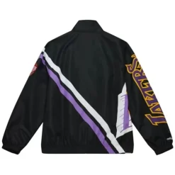 Mitchell & Ness Jackets & Outerwear-Exploded Logo Warm Up Jacket Los Angeles Lakers