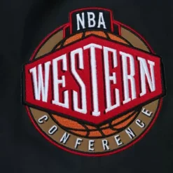 Mitchell & Ness Jackets & Outerwear-Exploded Logo Warm Up Jacket Los Angeles Lakers