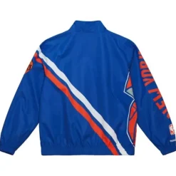 Mitchell & Ness Jackets & Outerwear-Exploded Logo Warm Up Jacket New York Knicks