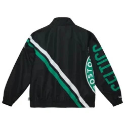 Mitchell & Ness Jackets & Outerwear-Exploded Logo Warm Up Jacket Boston Celtics