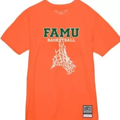 Mitchell & Ness T-Shirts & Tops-Famu Basketball Tee Florida A&M University