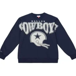 Mitchell & Ness Hoodies & Sweatshirts-Fashion Fleece Crew Dallas Cowboys