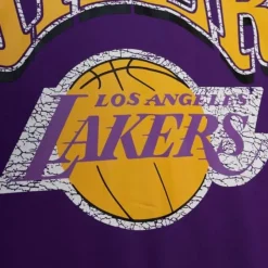 Mitchell & Ness Hoodies & Sweatshirts-Fashion Fleece Crew Los Angeles Lakers