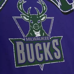 Mitchell & Ness Hoodies & Sweatshirts-Fashion Fleece Crew Milwaukee Bucks