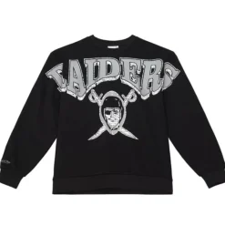 Mitchell & Ness Hoodies & Sweatshirts-Fashion Fleece Crew Oakland Raiders