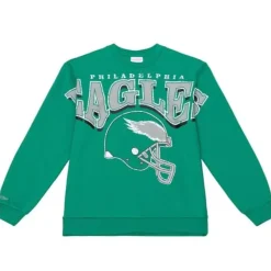 Mitchell & Ness Hoodies & Sweatshirts-Fashion Fleece Crew Philadelphia Eagles