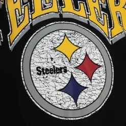 Mitchell & Ness Hoodies & Sweatshirts-Fashion Fleece Crew Pittsburgh Steelers