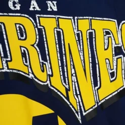 Mitchell & Ness Hoodies & Sweatshirts-Fashion Fleece Crew University Of Michigan