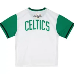 Mitchell & Ness T-Shirts & Tops-Fashion Mesh V-Neck Boston Celtics